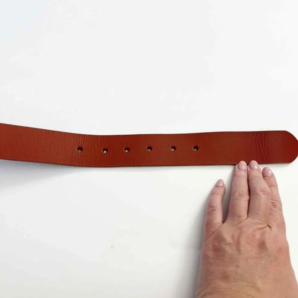 NWOT WAXWING Handcrafted Genuine 100% Leather Belt Size 36